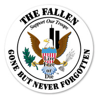 Remember The Fallen Circle Magnet