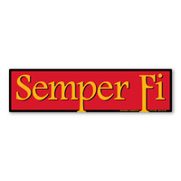 Semper-Fi Bumper Strip Magnet