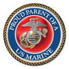 In 1775, the Marine Corps was formed as the Continental Marines. They were specifically established to serve as an infantry branch that was able to engage in combat both on land and at sea during the American Revolutionary War. Today, members of the Marine Corps work closely with the Navy as well as the Army and the Air Force, gaining nicknames such as "America's third Air Force" and "America's second land Army." This Circle Magnet is a great way for Marine Parents to show their pride and support for their children's service to our country.