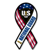 National Guard Red, White, And Blue 2-in-1 Mini Ribbon Magnet