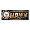 The U. S. Navy was founded in 1775 as the Continental Navy during the Revolutionary War. Today, the men and women of the Navy continue to serve our country and protect our freedom. This Bumper Strip Magnet is a great way for Navy Veterans to show pride in their service to our country.
