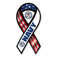 The U. S. Navy was founded in 1775 as the Continental Navy during the Revolutionary War. Today, the men and women of the Navy continue to serve our country and protect our freedom. This Large 2-in-1 Magnet is a great way for current and former members of the Navy to show pride in their branch. The center piece can be removed and given to loved ones so that they, too, can show their pride and support.