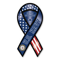Not Self But Country US Navy 2-in-1 Ribbon Magnet