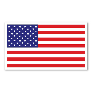 The United States Flag was first created in 1777, bearing 13 stars to represent the 13 colonies. The number of stars in the flag has changed many times as states were added between 1777 and 1960, when the flag came to be as it is today. This American Flag Rectangle Indoor Magnet can be displayed on refrigerators, file cabinets, and other metal surfaces to show that you are proud to be an American!