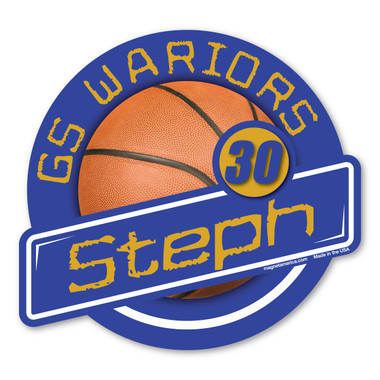 Personalized custom basketball magnet!