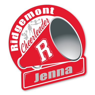 Personalized custom cheer magnet!