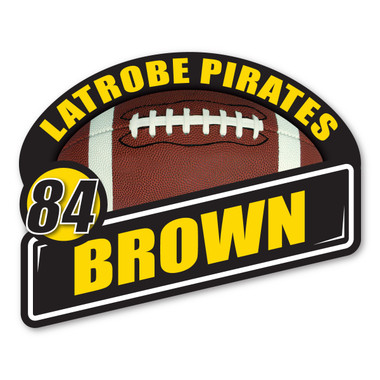 Personalized custom football magnet!