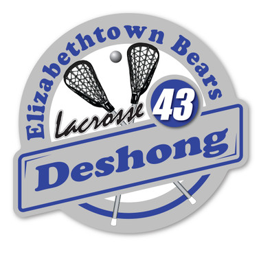 Personalized custom lacrosse magnet!