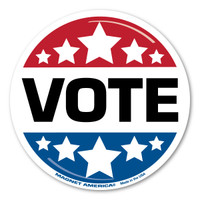 Our VOTE magnet is great for whatever party you belong to---Republican, Democrat, Libertarian, or Independent.  During election season, it is important to exercise your rights. Go out and vote!