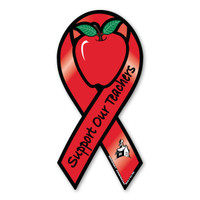Support Our Teachers Ribbon Magnet