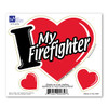 I Love My Firefighter 3-in-1 magnet shows your love for your firefighter! Firefighters are hard workers, dedicating themselves to be able to do their job effectively by saving lives.   Bravery, loyalty and honor describes an ultimate firefighter.