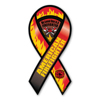 American Firefighter 2-in-1 Ribbon Magnet