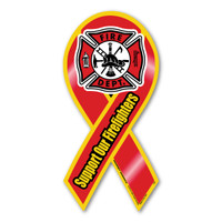 Support Our Firefighters Ribbon Magnet