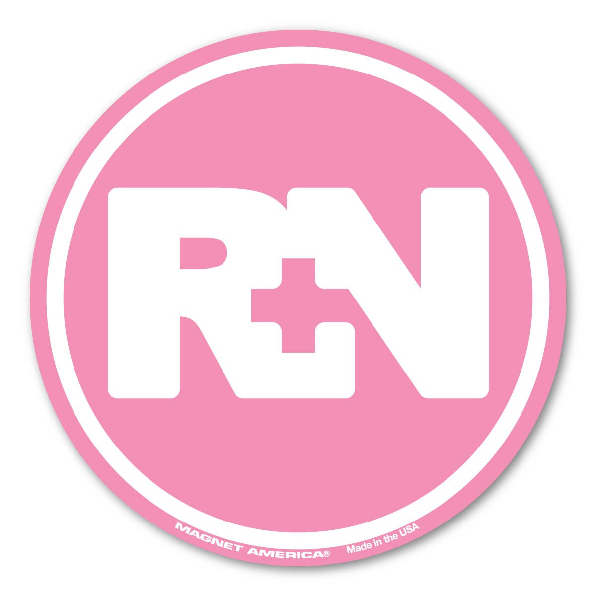 RN Pink Circle Sticker America