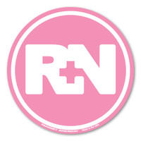 RN Pink Circle Sticker