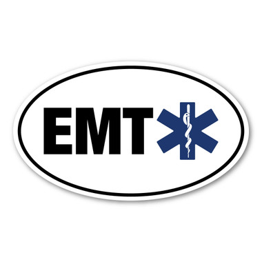 EMTs became a part of the medical field in the 1970s. What a blessing it is to have these medical personnel to help our family and friends in a case of emergency before we are able to make it to the hospital! Many lives are saved! Our EMT (Emergency Medical Technician) oval decal is a great way to show you are thankful for an EMT in your life or by showing your pride as a health care professional!