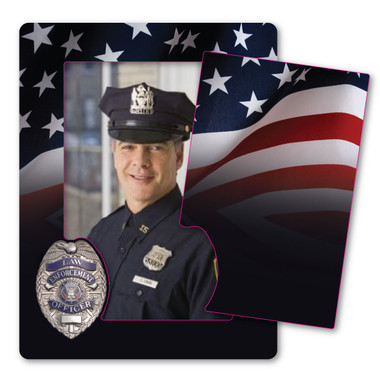 The Support Law Enforcement Picture Frame is a great way to show off the special officer in your life! Proudly display this picture frame magnet for all your friends and family to see! This is a great gift for a recent academy graduate!
