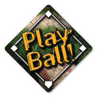 Play Ball Baseball Diamond Magnet