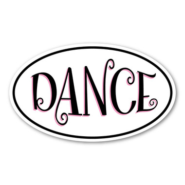 Dancing is a type of art, which involves purposeful movements in a sequence.  Whether it's ballet, jazz, hip-hop or tap, our decal will show your enjoyment of dancing!