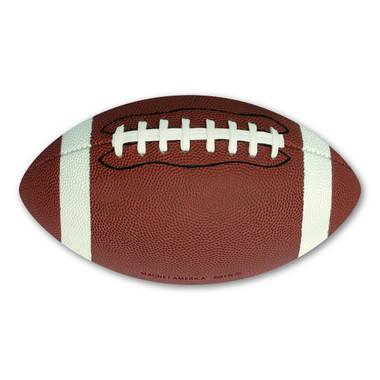 Football is the most popular sport in the United States.  It has many different levels--professional, college, high school, and youth.  Regardless of what level you play in or cheer for, our 3D football magnet will show your enthusiasm and support of the game!