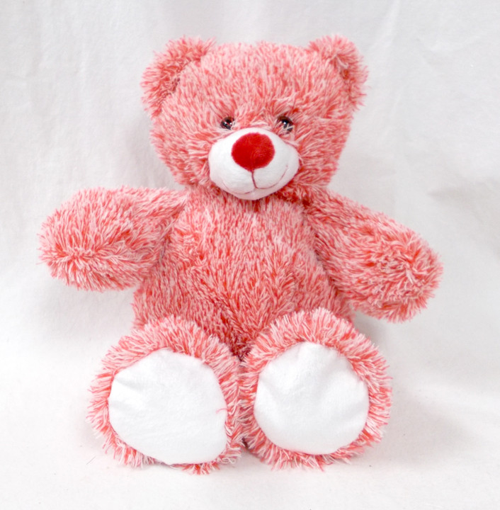 red and white teddy bear