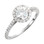 Charles & Colvard™ Moissanite and Diamond Ring