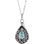 March Birthstone Memorial Tear Ash Holder 18" Necklace