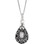 April Birthstone Memorial Tear Ash Holder 18" Necklace 