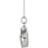 December Birthstone Memorial Tear Ash Holder 18" Necklace Sterling Silver