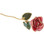 Real 12" Inch Lacquered Pink Colored Rose 