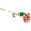 Real 12" Inch Lacquered Pink Pearl Colored Rose