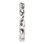 3.0mm 14K White Gold Scroll Design Wedding Band