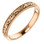 14k Rose Gold Engraved Scroll Design Wedding Band