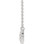 14K White Gold 1/8 CTW Diamond Infinity-Inspired Bar 18" Inch Necklace