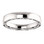 14kt White Gold 4 mm Sculptural-Inspired Relief Pattern Wedding Band
