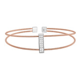 Rose Gold Finish Cuff Bracelet