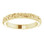 18kt yellow gold floral band front