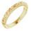 18kt yellow gold floral band side