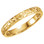 14k yellow gold hand engraved floral design wedding band