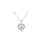 Filigree Heart Necklace Sterling Silver