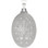 14k White Gold Miraculous Mary Pendant  with Traditional Back