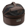 Chocolate Brown Sleepypod Pet Bed Carrier Car Safety Seat top view