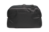 Black Sleepypod Atom Airline Approved Pet Carrier features a back pocket that can be unzipped so the carrier slides over telescoping luggage handles