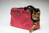 Pink Sleepypod Atom Airline Approved Pet Carrier is equally suited to dogs & cats
