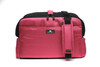 Pink Sleepypod Atom Airline Approved Pet Carrier has storage pockets for travel essentials