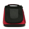 Sleepypod Air Red Airline Approved Pet Carrier showing zippered side mesh window