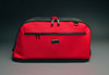 Shown with right side compressed -Sleepypod Air Red Airline Approved Pet Carrier