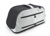 Sleepypod Air Silver Airline Approved Pet Carrier has dual zippers that allow you to slide it over an extended luggage handle