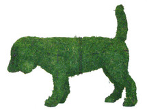 Mossed Beagle Topiary Dog Garden Sculpture