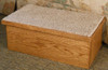 Carpeted Hardwood Pet Step in Oak Golden Stain